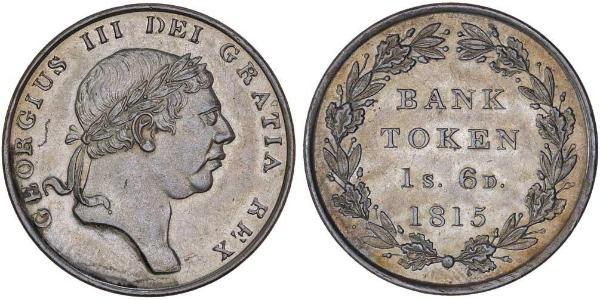 18 Пені Сполучене королівство Великобританії та Ірландії (1801-1922) Срібло Георг III (1738-1820)