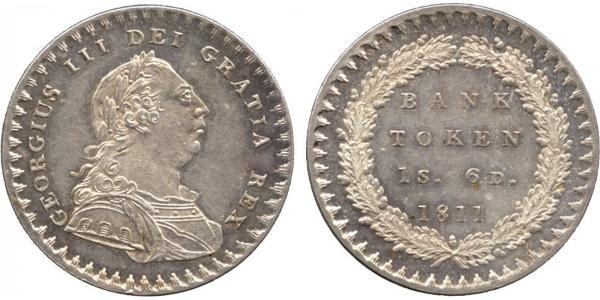 18 Пені Сполучене королівство Великобританії та Ірландії (1801-1922) Срібло Георг III (1738-1820)