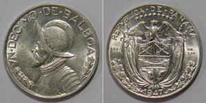 1/10 Balboa Panama Silber Vasco Núñez de Balboa (1475 – 1519)