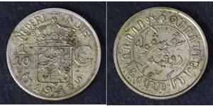 1/10 Gulden Dutch East India (1800 - 1942) Silver 