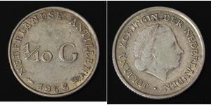 1/10 Gulden 荷属安的列斯 (1954 - 2010) 銀 