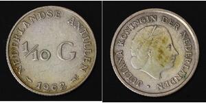 1/10 Gulden 荷属安的列斯 (1954 - 2010) 銀 