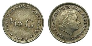 1/10 Gulden 荷属安的列斯 (1954 - 2010) 銀 