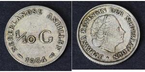 1/10 Gulden 荷属安的列斯 (1954 - 2010) 銀 