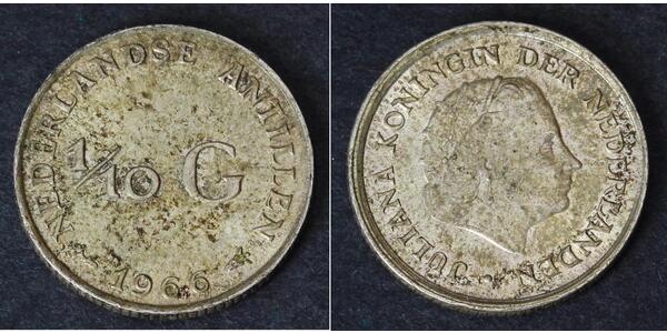 1/10 Gulden 荷属安的列斯 (1954 - 2010) 銀 