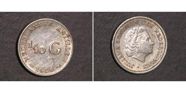 1/10 Gulden 荷属安的列斯 (1954 - 2010) 銀 