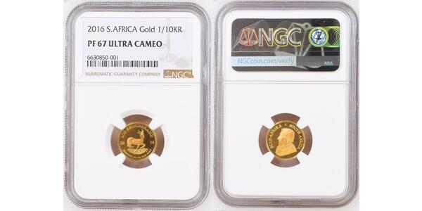 1/10 Krugerrand Südafrika Gold Paul Kruger (1825 - 1904)