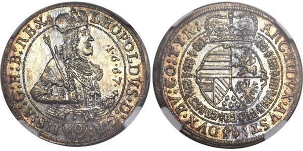 1/10 Thaler Holy Roman Empire (962-1806) Silver Leopold I, Holy Roman Emperor (1640-1705)