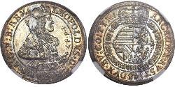 1/10 Thaler 神圣罗马帝国 (962 - 1806) 銀 利奥波德一世 (神圣罗马帝国)(1640-1705)
