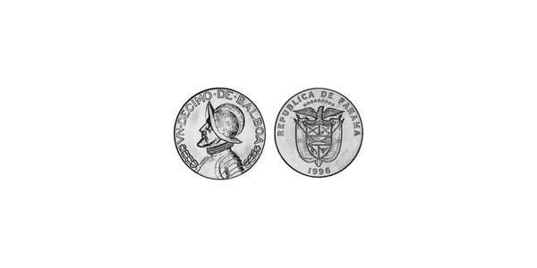 1/10 Бальбоа Панама Нікель/Мідь Бальбоа Васко Нуньєс (1475 – 1519)