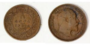 1/12 Anna Raj britannique (1858-1947) Bronze 