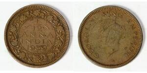 1/12 Anna Raj Britannico (1858-1947) Bronzo Giorgio VI (1895-1952)