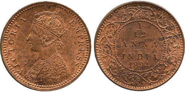 1/12 Anna India Cobre 