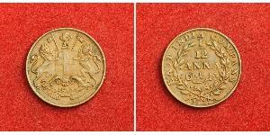 1/12 Anna Inde / Compagnie anglaise des Indes orientales (1757-1858) Cuivre 