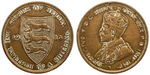 1/12 Shilling Jersey Bronze 