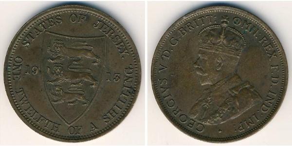 1/12 Shilling Jersey Bronze 
