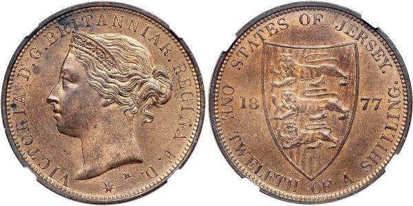 1/12 Shilling Jersey Bronze 