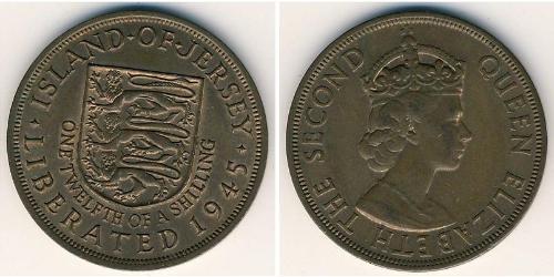 1/12 Shilling Isola di Jersey Bronzo 