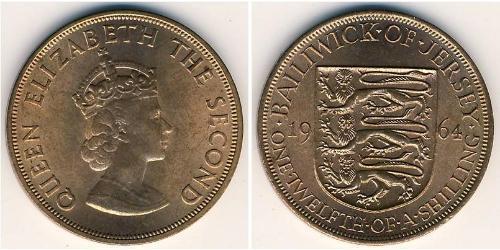 1/12 Shilling Isola di Jersey Bronzo 