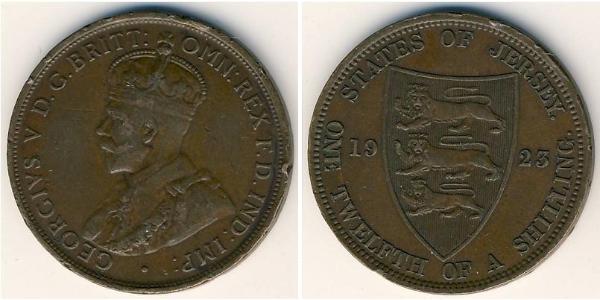 1/12 Shilling Isola di Jersey Bronzo 