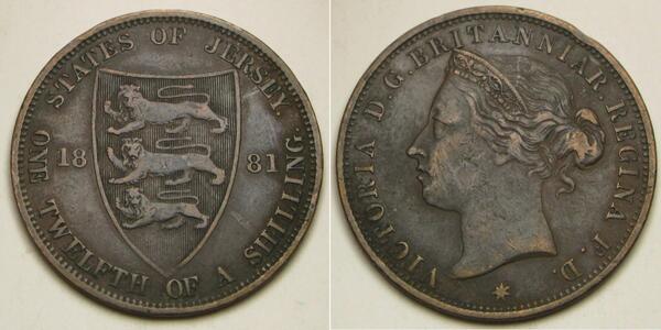 1/12 Shilling Isola di Jersey Bronzo 