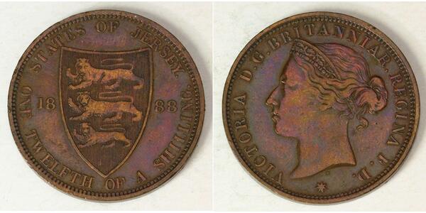 1/12 Shilling Isola di Jersey Bronzo 