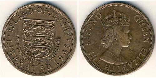 1/12 Shilling Jersey Copper 