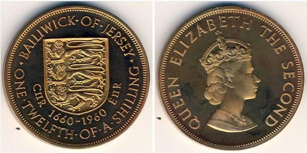 1/12 Shilling Jersey Copper 