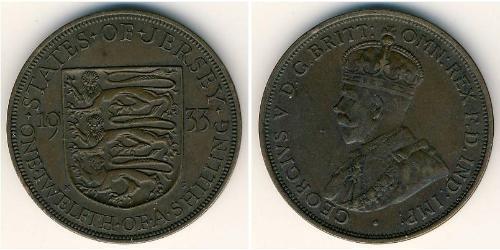 1/12 Shilling Jersey Cuivre 