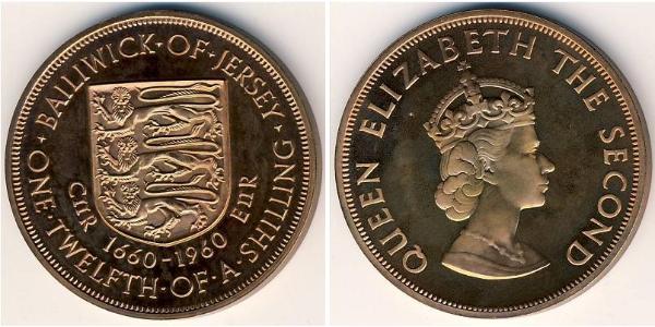 1/12 Shilling Jersey Cuivre 