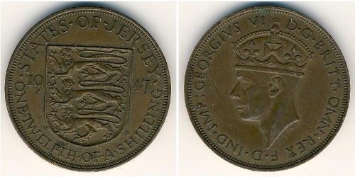 1/12 Shilling Jersey Kupfer 
