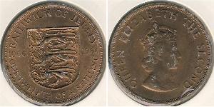 1/12 Shilling Isola di Jersey Rame 