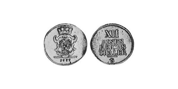 1/12 Thaler Principato di Ansbach (1398–1792) Argento Cristiano Federico di Brandeburgo-Ansbach(1736 – 1806)