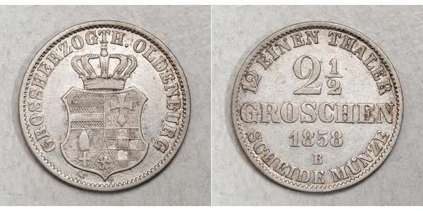1/12 Thaler 奥尔登堡大公国 (1814 - 1918) 銀 威廉 (奥尔登堡)