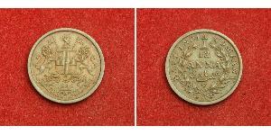 1/12 Анна Британская Ост-Индская компания (1757-1858) / Индия Медь 