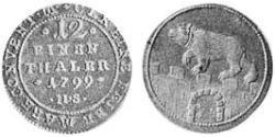 1/12 Талер Ангальт-Бернбург (1603 - 1863) Серебро (билон) null