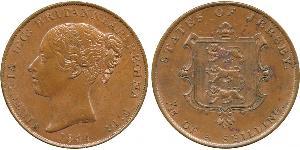 1/13 Shilling Jersey Cuivre Victoria (1819 - 1901)