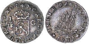 1/16 Gulden République batave (1795 - 1806) Argent 