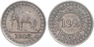 1/192 Rixdollar Sri Lanka Cobre 