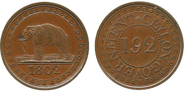 1/192 Rixdollar Sri Lanka Cuivre 