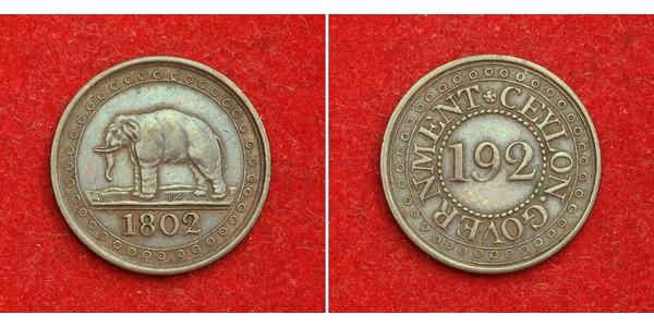 1/192 Rixdollar Sri Lanka/Ceylon 銅 