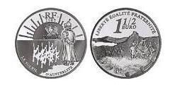 1 1/2 Euro France Argent 