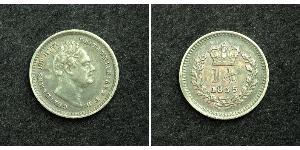 1 1/2 Penny Regno Unito di Gran Bretagna e Irlanda (1801-1922) Argento Guglielmo IV (1765-1837)