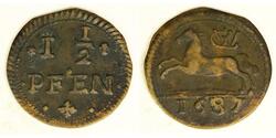 1-1/2 Pfennig States of Germany Copper 