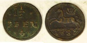 1-1/2 Pfennig 联邦州 (德国) 銅 