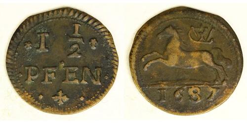 1-1/2 Pfennig 联邦州 (德国) 銅 