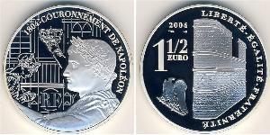 1 1/2 Євро Франція Срібло 
