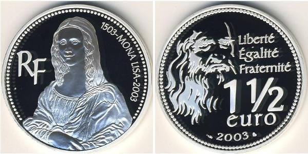 1 1/2 Євро Франція Срібло 