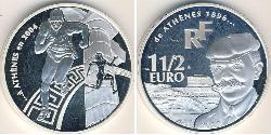 1 1/2 Евро Франция Серебро 