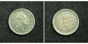 1 1/2 Пенни Соединённое королевство Великобритании и Ирландии (1801-1922) Серебро Вильгельм IV (1765-1837)